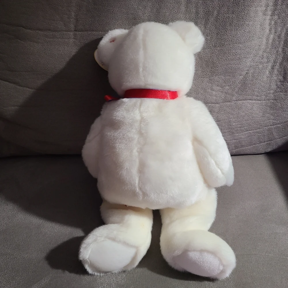 TY‎ Beanie Baby Buddy LIBEARTY the Patriotic White Bear 4th Flag Liberty Vintage